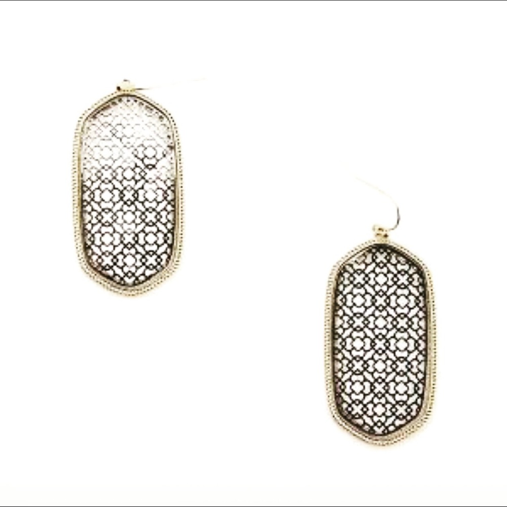 Filigree Hexagon Earrings